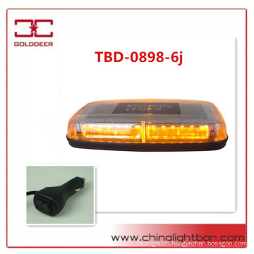 1W Epistar LED Amber Strobe Mini Bar Car Warning Lightbar with CE(TBD898-6j)